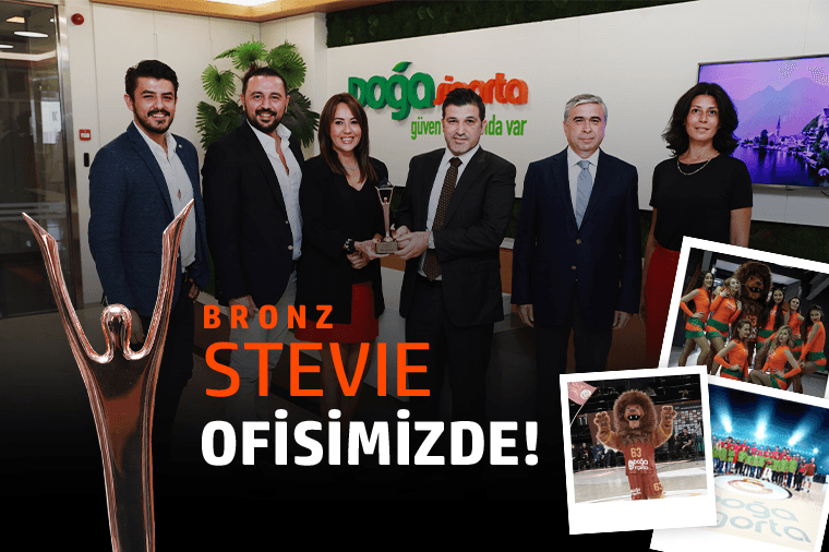 Bronz Stevie Ödülümüz Ofisimizde