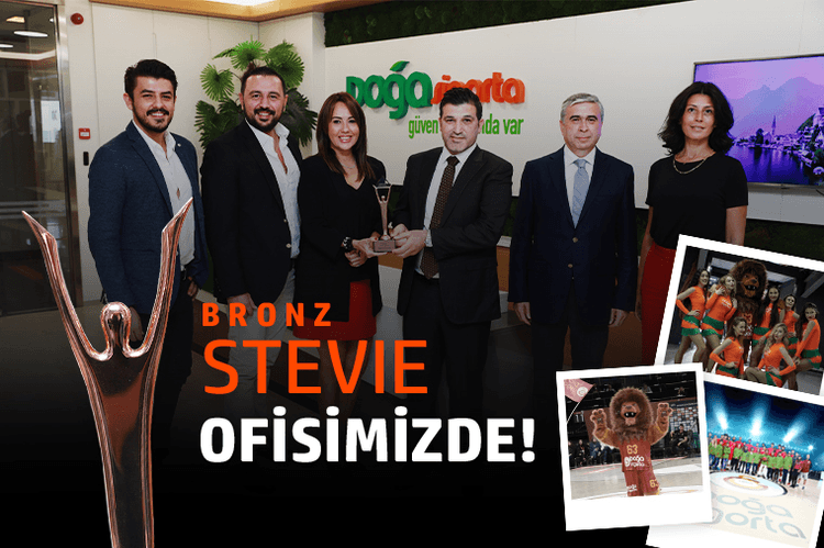 Bronz Stevie Ödülümüz Ofisimizde