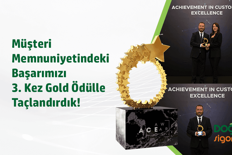 Doğa Sigorta Müşteri Memnuniyetindeki Başarısını Üçüncü Kez Gold Ödülle Taçlandırdı